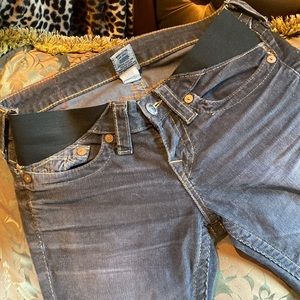 True Religion Maternity Corduroy Stretch skinny ankle jeans